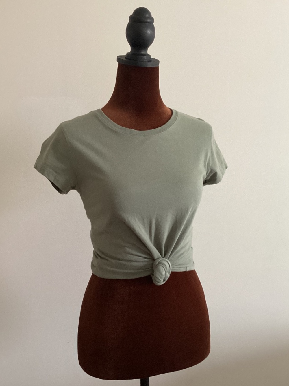 A&F 100% cotton Soft Collection Knotted Crew Tee